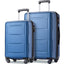 Expanable Spinner Wheel 2 Piece Luggage Set ABS Lightweight Suitcase with TSA Lock 20inch+28inch - Korvel