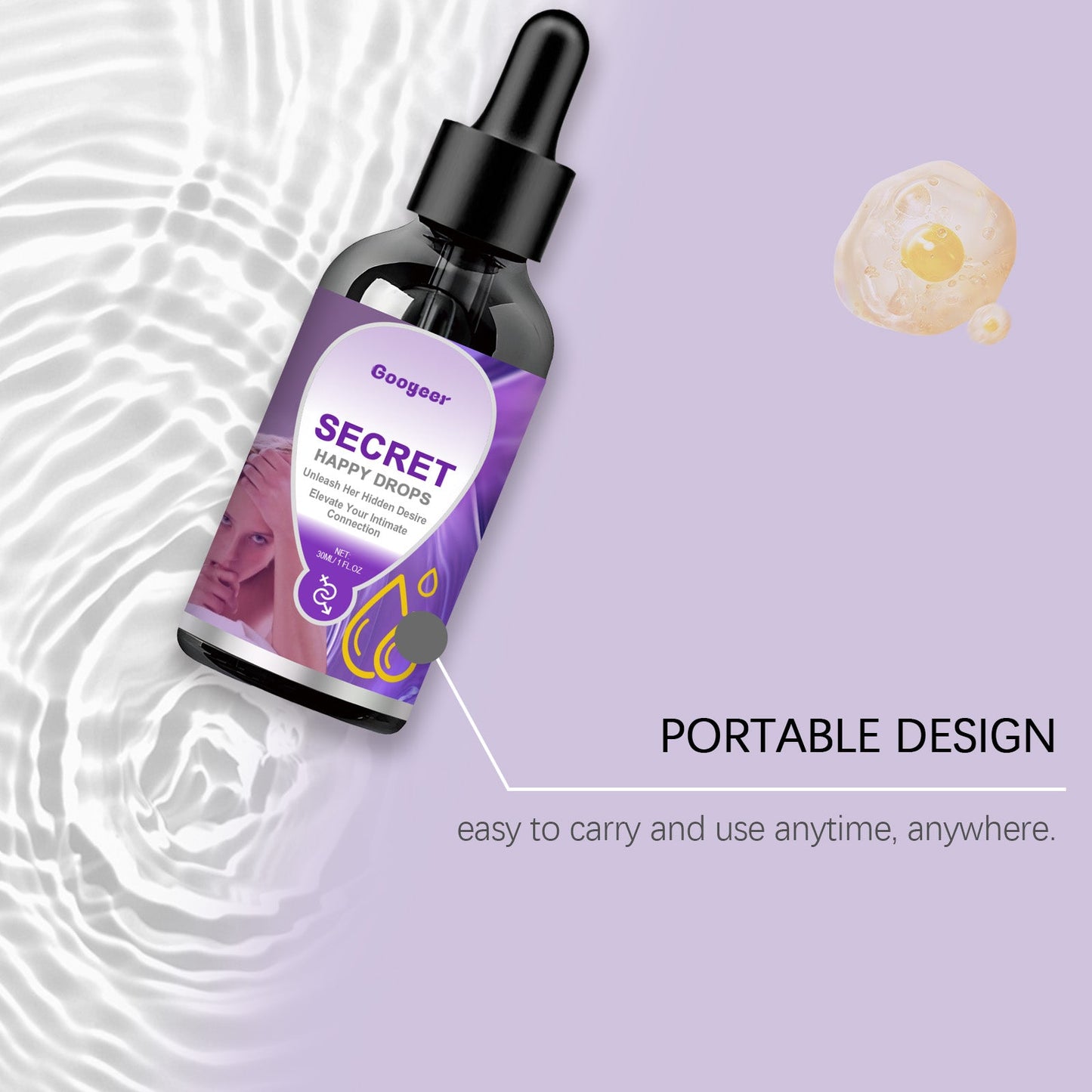 Secret Happiness Drops, Body Supplement Secret Happiness Drops Body Care - Korvel