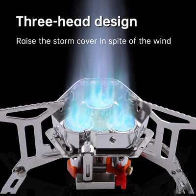 Design Camping Gas Stove Delicate Appearance Outdoor Hiking Portable Gas Stov - Korvel