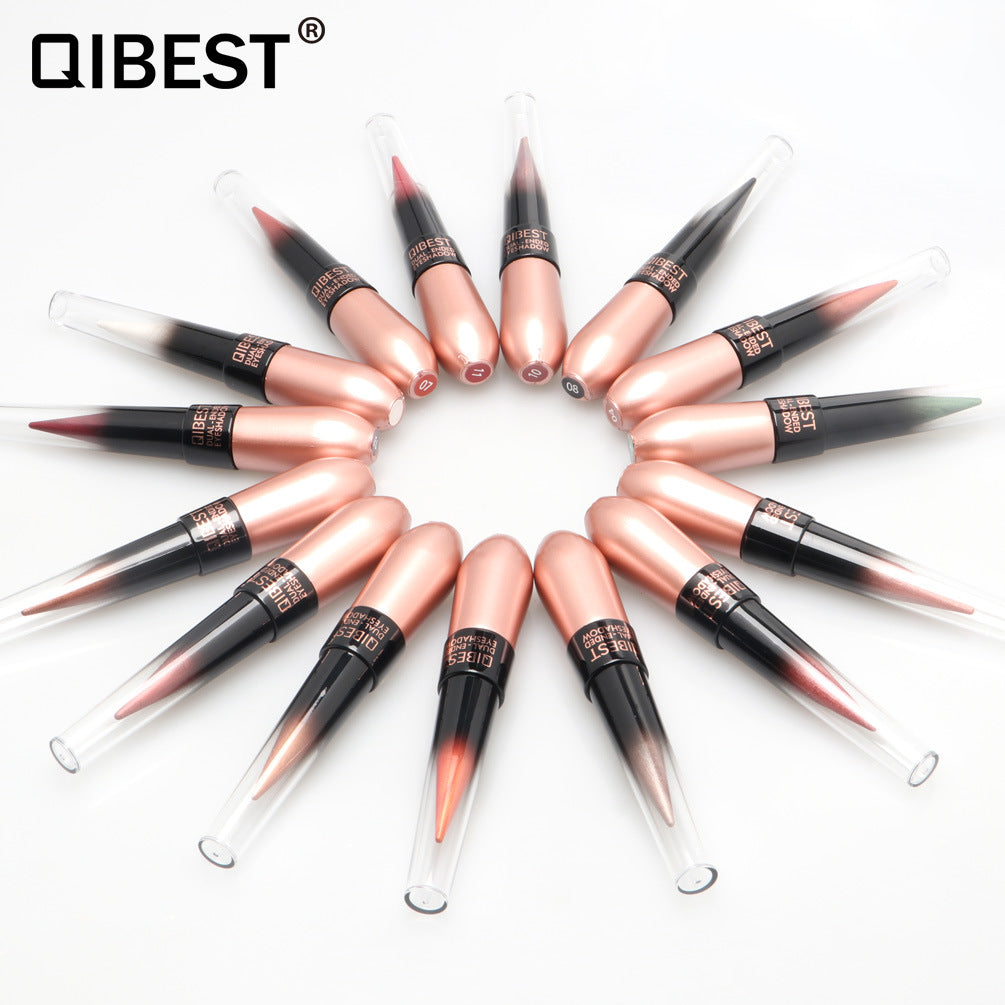 QIBEST Charm Lápiz de Ojos y Sombra de Ojos de Doble Uso