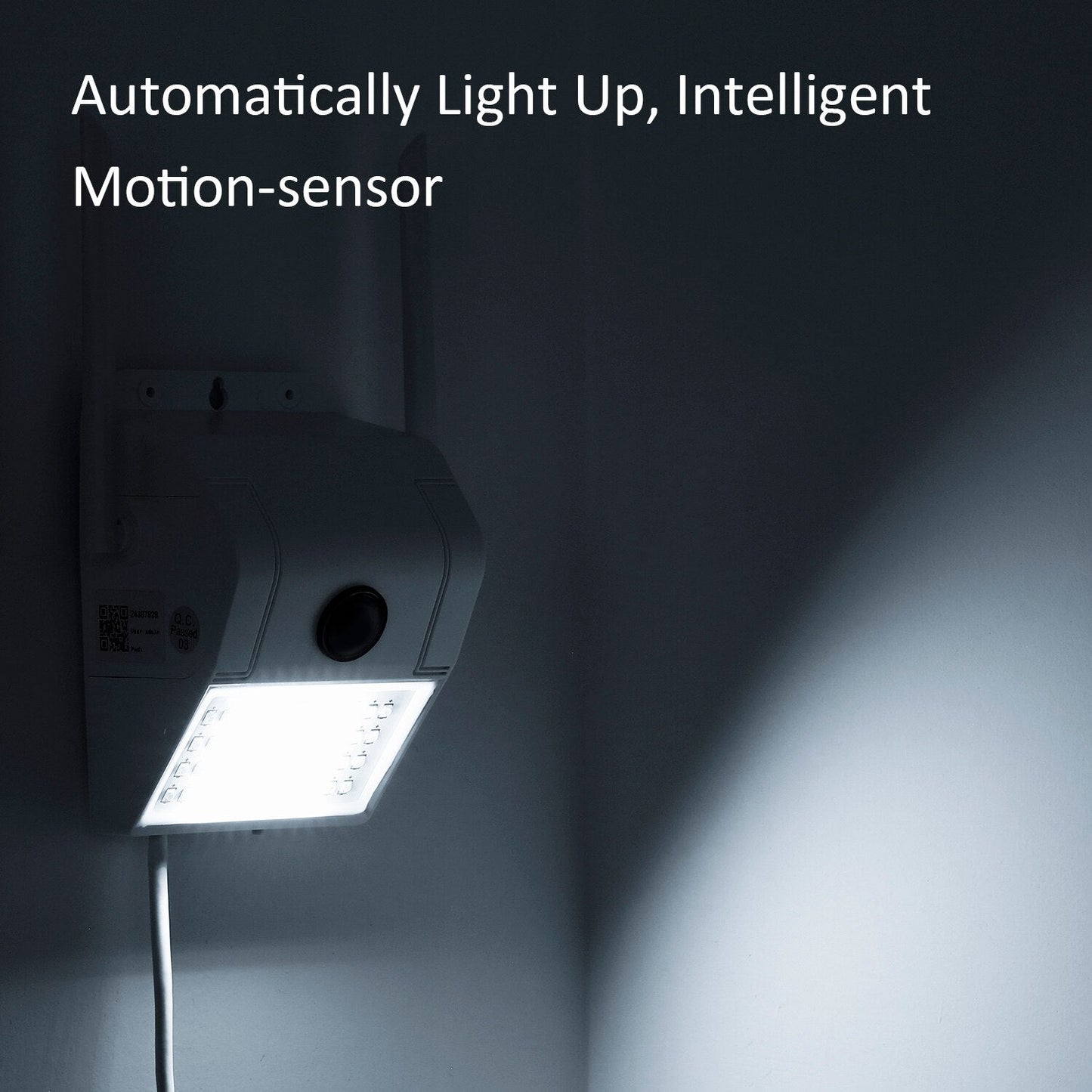 1080P Multifunctional WIFI Wireless Surveillance Outdoor Wall Light Webcam Security Camera PIR Motion Detection IP65 Waterproof - Korvel
