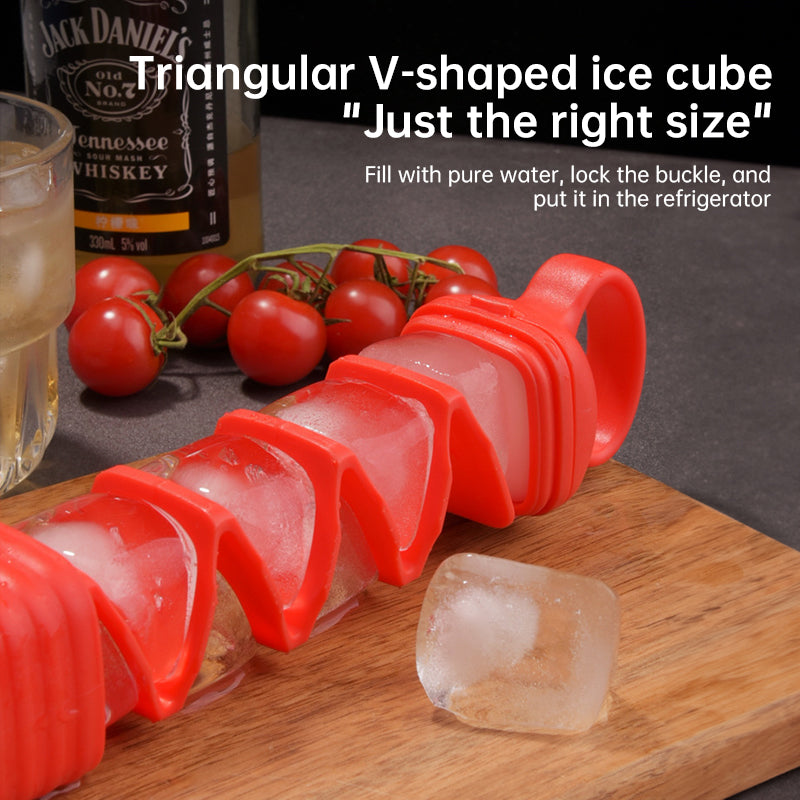 Creative Ice Cube Mold: 10 - Grid Pull - out Bar, Silicone, for Home Bars/Kitchens - Korvel