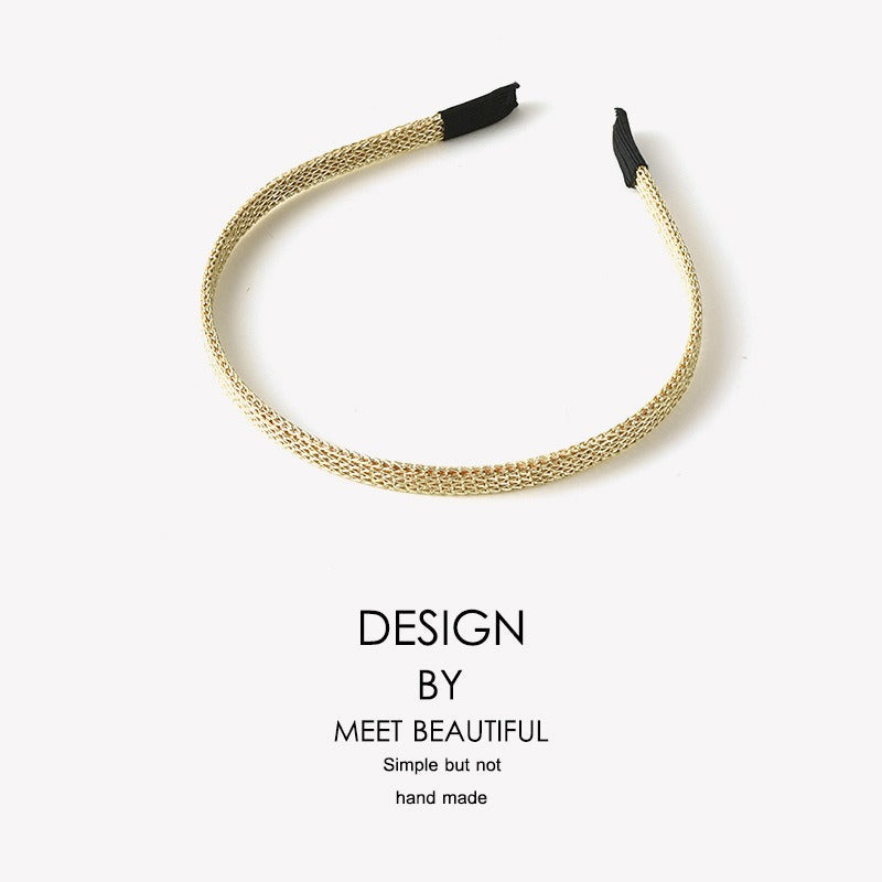 Minimalist metal spring hair clip fine hairpin head clip - Korvel