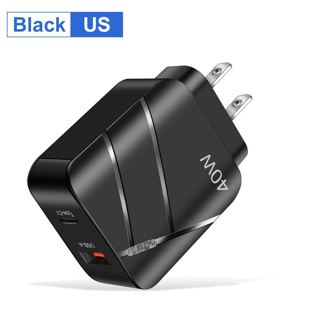 40W PD+QC3.0 mobile phone charger charging head travel charger - Korvel