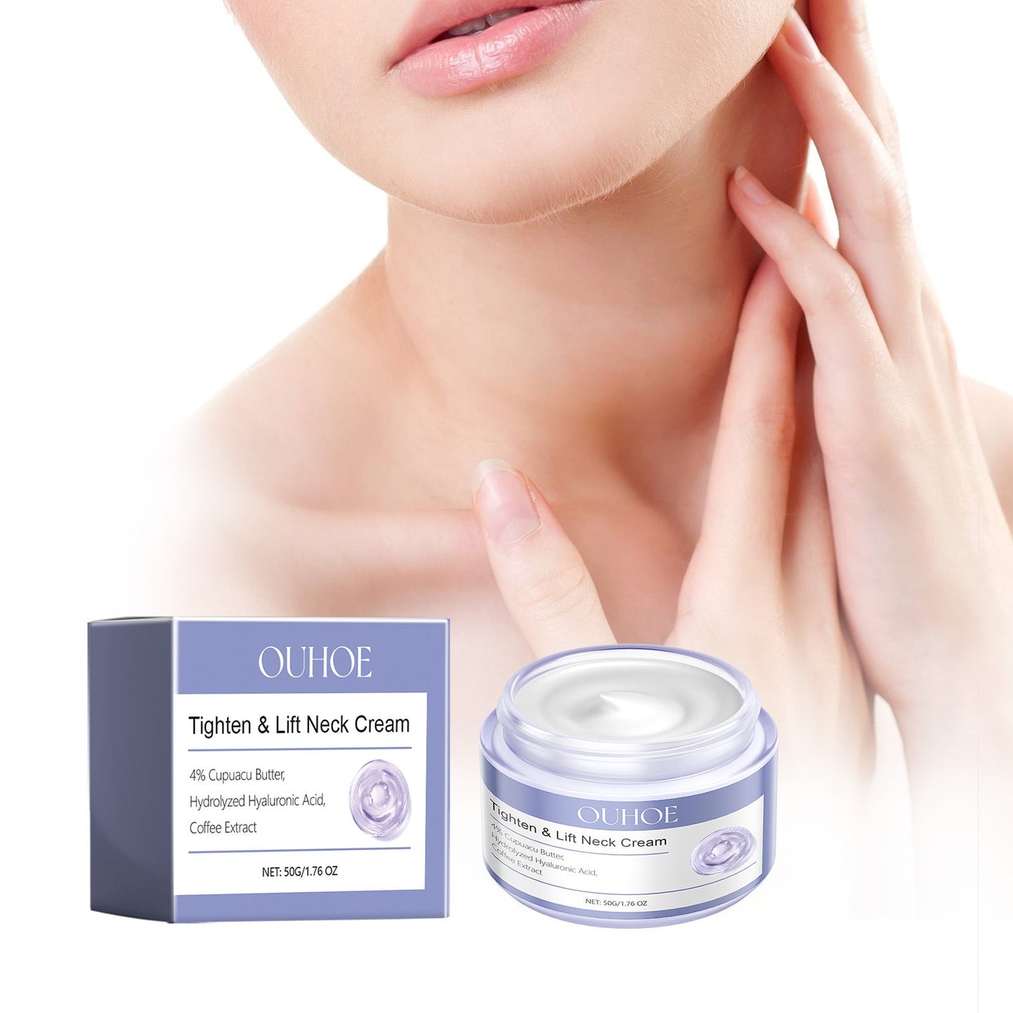 Crème raffermissante pour le cou Ouhoe - Nourrissante et hydratante