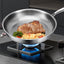 German uncoated pure titanium frying pan with fish - scale hammer pattern. Non - stick, ideal for household steak frying, a piec - Korvel