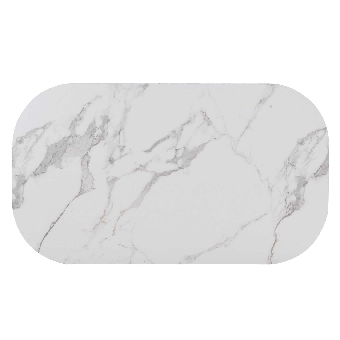 Ensemble de salle à manger moderne TOPMAX 7 pièces avec faux marbre