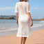 Slit Openwork Round Neck Cover-Up - Korvel