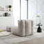 Sillón Puff Esponjoso con Espuma Viscoelástica y Otomana
