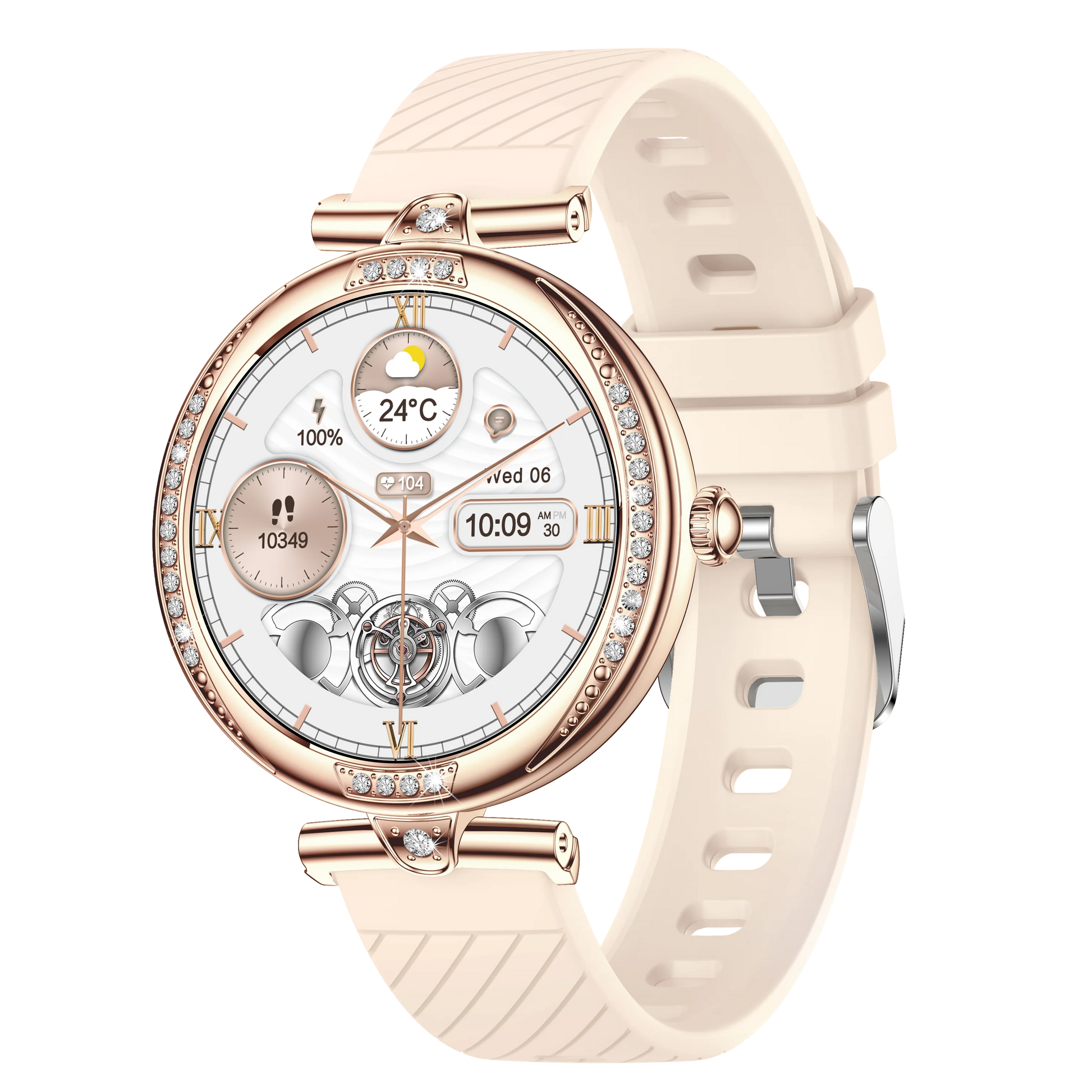 NX17 Pro Smart Watch Fashion Dimanond Ladies Wristwatch Amoled Bluetooth Calling Health Monitoring Women Fitness Smartwatch - Korvel