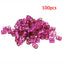 100 Pcs/set 7 Colors Mixed Beads Adjustable Hair Braids Dreadlock Beads Adjustable Hair Braid Rings Cuff Clips Tubes Jewelry - Korvel