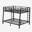 Metal Full XL over Queen Bunk Bed - Space-Saving Design