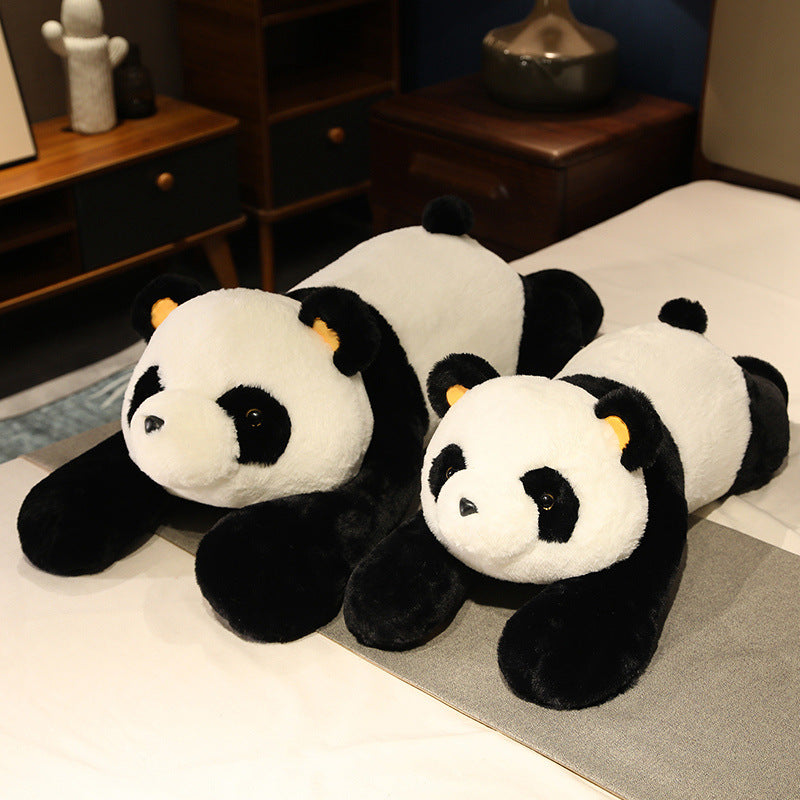 Lying down polar bear plush toy panda doll sleeping pillow doll - Korvel
