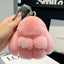 Cute Rex Rabbit Fur Doll Bunny Car Keychain Pendant Mini Bag Plush Dead Ornament Rabbit - Korvel