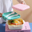 Microwaveable Portable Lunch Box with Compartments and Cutlery