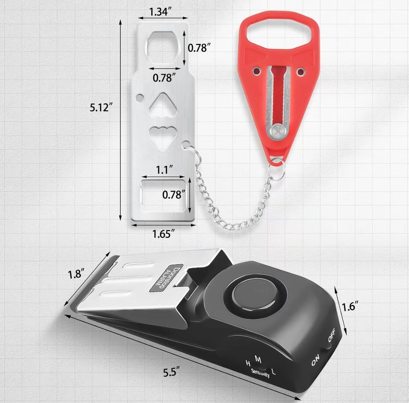 Alarma StopSafe - Sistema de Seguridad Compacto para Puertas