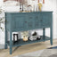 REXM Cambridge Series Retro Console Desk with Storage