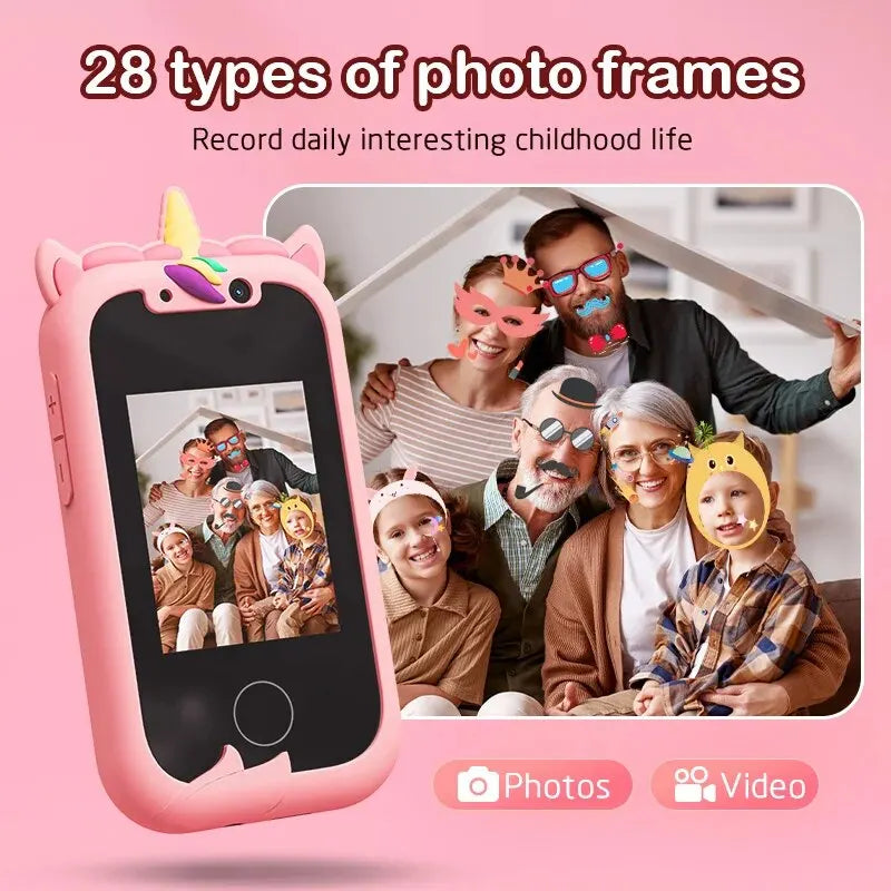 Kids Smart Phone Camera Toy - Touchscreen Learning Device
