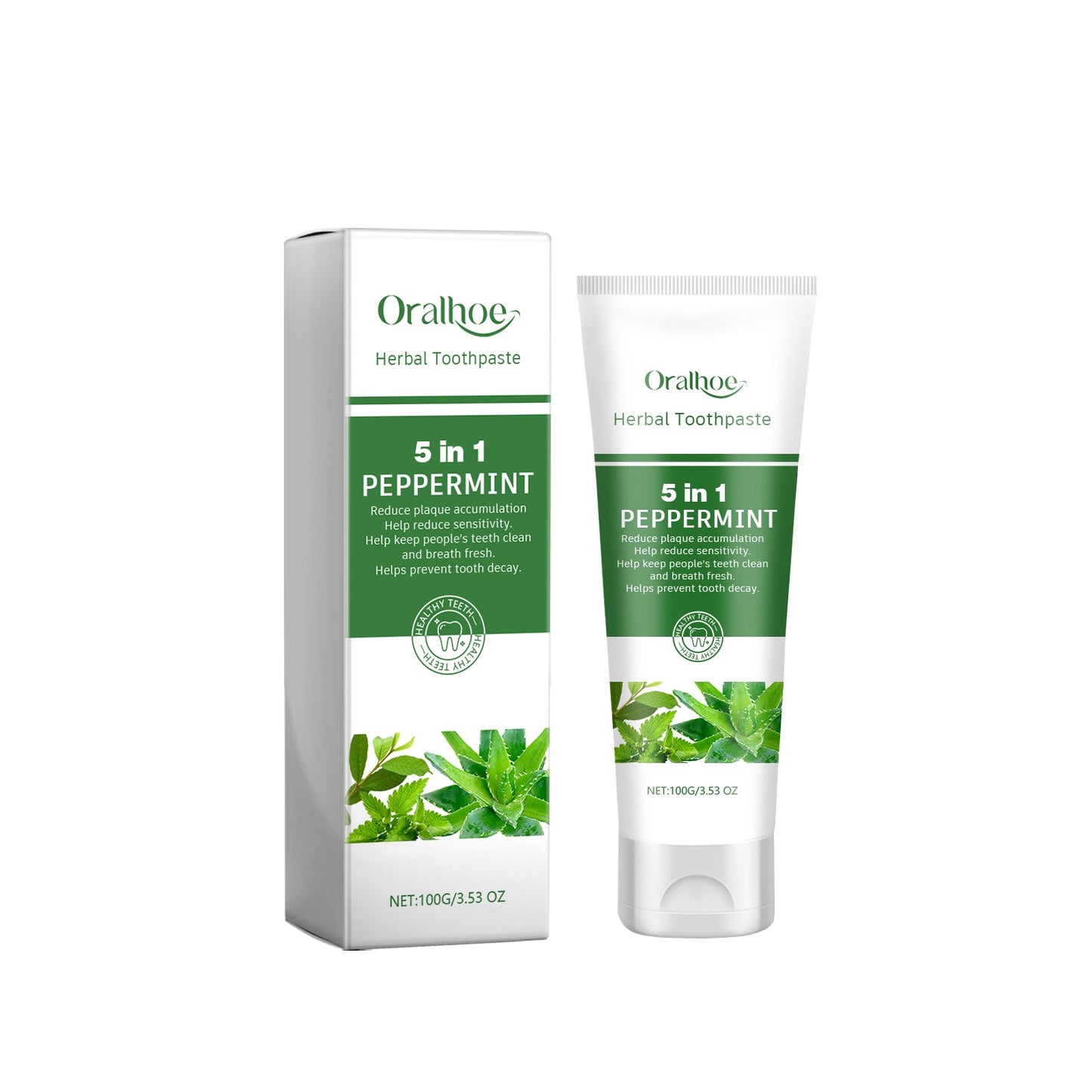 Aloe Vera Whitening Toothpaste for Fresh Breath and Bright Smile
