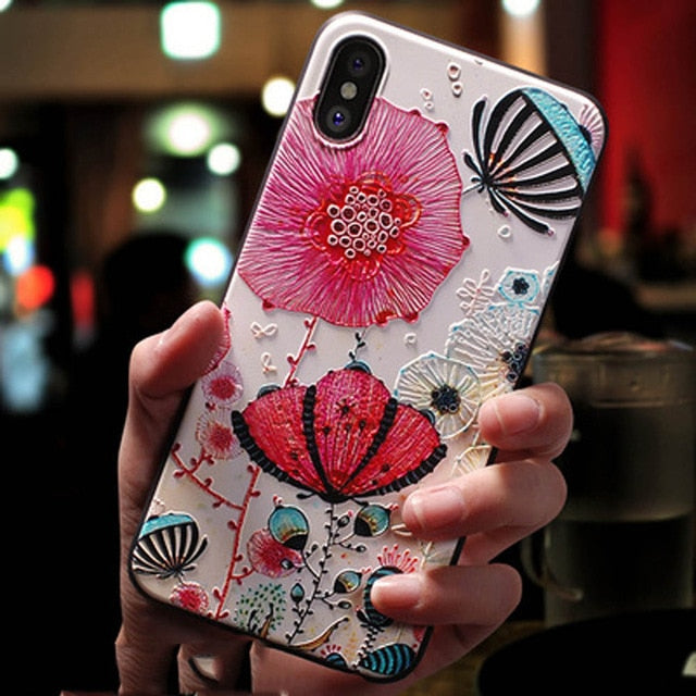 Eqvvol Cute 3D Cartoon Patterned Phone Case for iPhone
