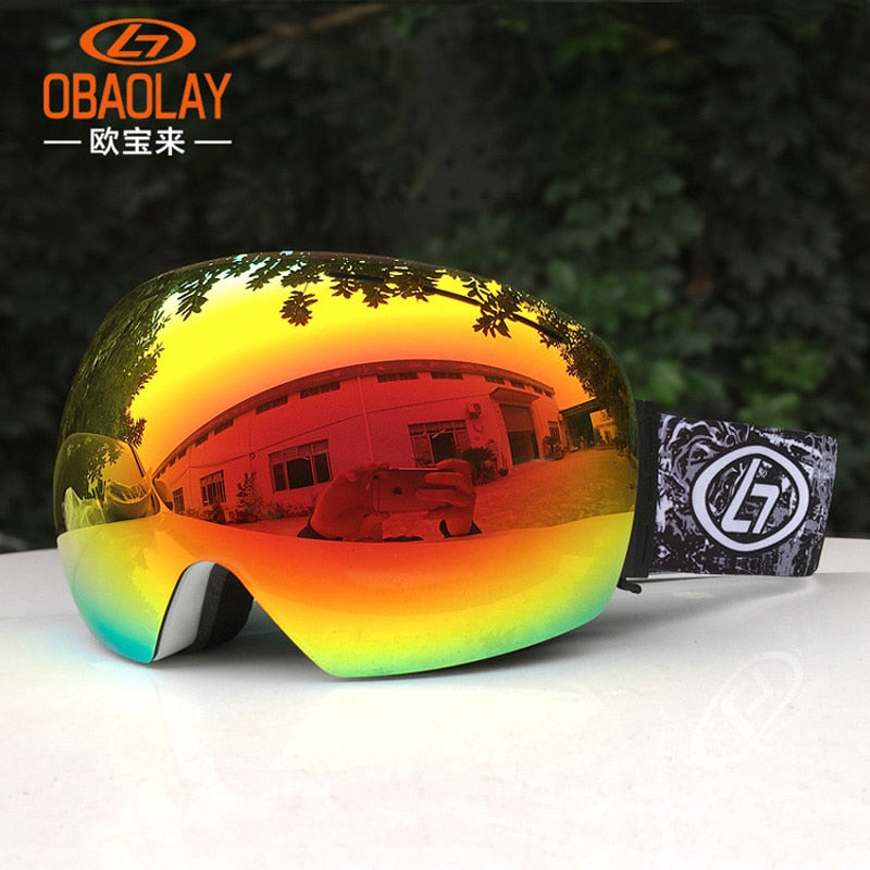 Lunettes de ski premium avec protection UV et caractéristiques anti-buée