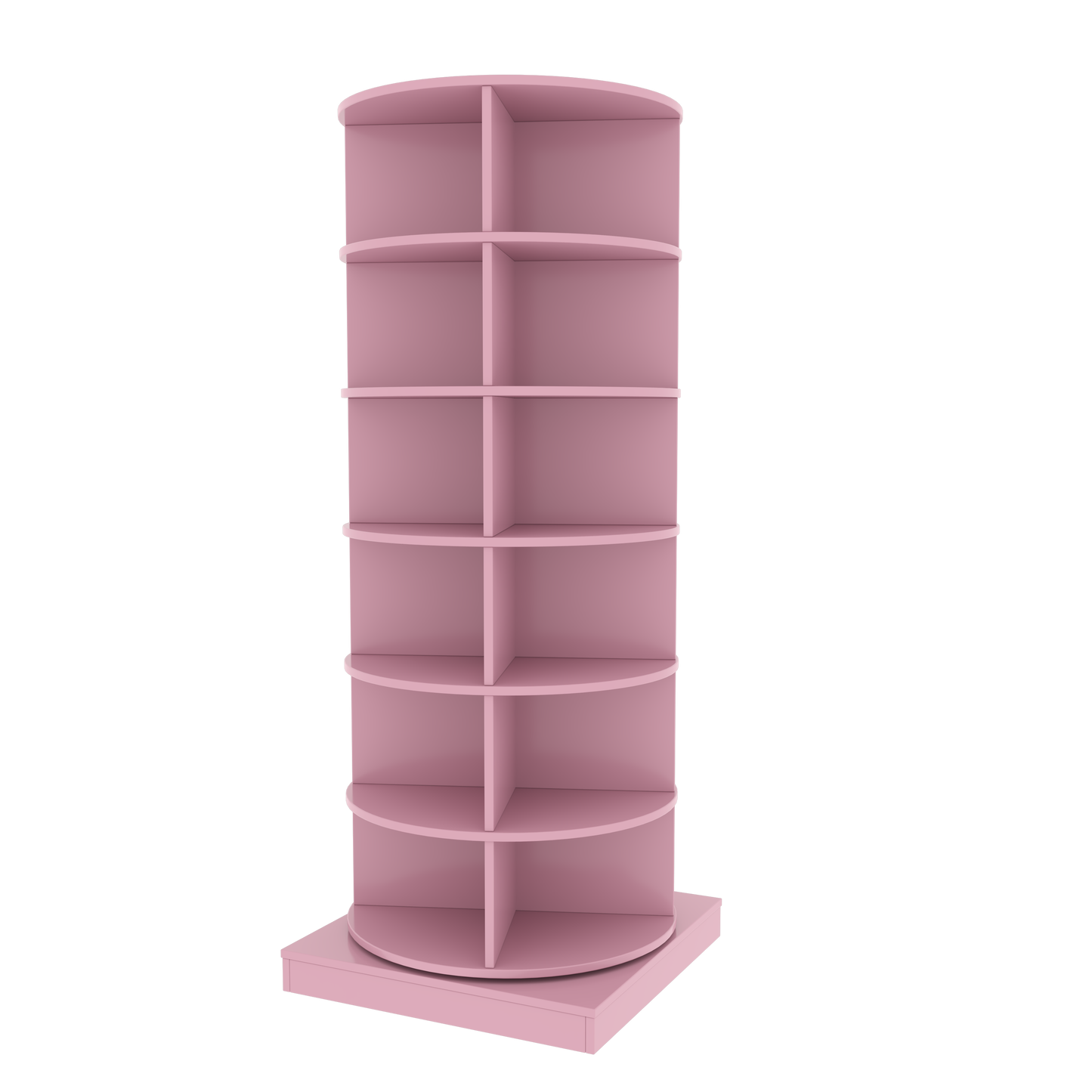 Pink 360 Rotating shoe cabinet 6 layers - Korvel