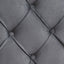 Velvet Button Tufted-Upholstered Bed with Wings Design - Strong Wood Slat Support - Easy Assembly - Gray Queen platform bed - Korvel