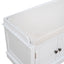 TREXM Storage Bench with Adjustable Doors and Padded Shoe Stand