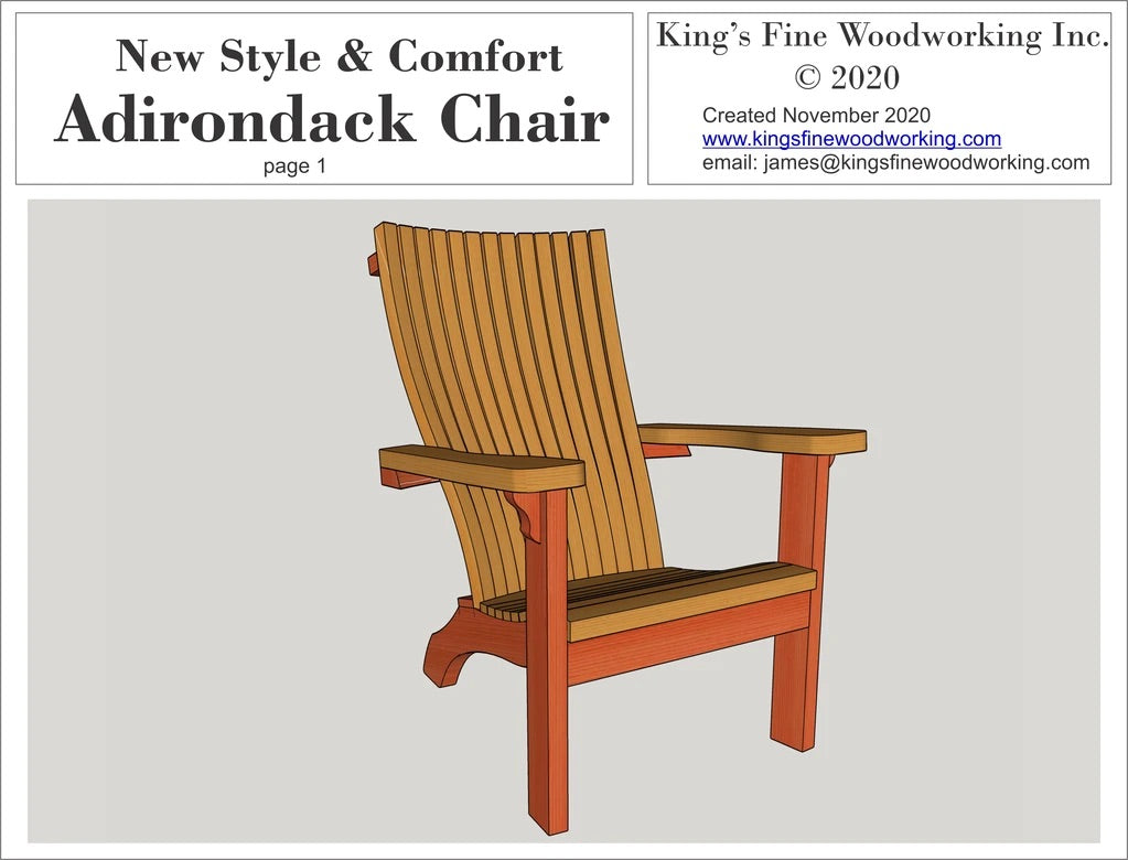 Paquete Completo de Adirondack con Plantillas de Papel