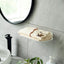 New Foldable Punch - Free Wall - mounted Plastic Floating Shelf for Bathroom and Toilet, Ideal for Towel and Clothes Storage - Korvel