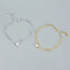 925 Sterling Silver Double Layer Heart-shaped Bracelet  for Women Girl Korean Style Small Fresh Summer Bracelet - Korvel