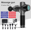 24V  Lcd Touch Adjustment 12 Gears Lcd Screen Sports Muscle Deep Tissu Fascia Mini Massage Gun With Lcd Display - Korvel