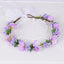 Hawaiian flower garland headband, bride's wedding headdress, bridesmaid's photo, simulated flower wreath, mini flower - Korvel