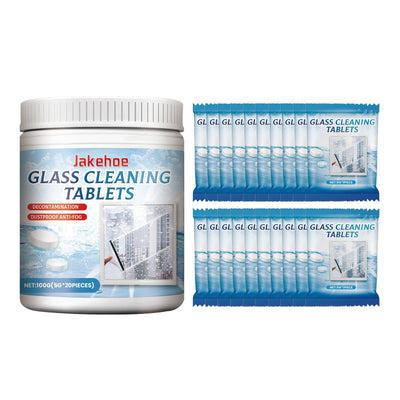 Glass Cleaning Tablets, Car Home Bathroom Polishing Mirror To Remove Scale Clear Sight Anti-Fog - Korvel