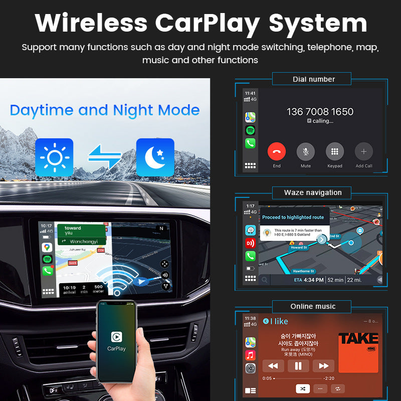 Carlinkit 4.0 Car Connect Original Car Wired to Wireless CarPlay Android Auto Box - Korvel