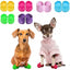 Heart Shaped Pet Dog Hole Shoes Silica Gel Wear-Resistant Breathable Slippers Dog Sandals Pet Decorations - Korvel