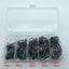 Rompin 100pcs/box High carbon Steel Fishing Hooks Crank Lead Sharp worm  2# 1# 1/0# 2/0# 3/0# mix size - Korvel