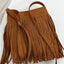 Suede Fringe Shoulder Bag - Stylish & Versatile