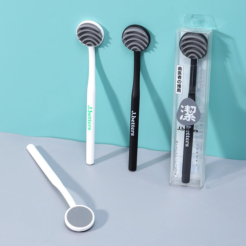 Tongue Cleaner Japanese Tongue Scraper Clean Tongue Bad Breath Scraping Tongue Board Tongue Brush - Korvel