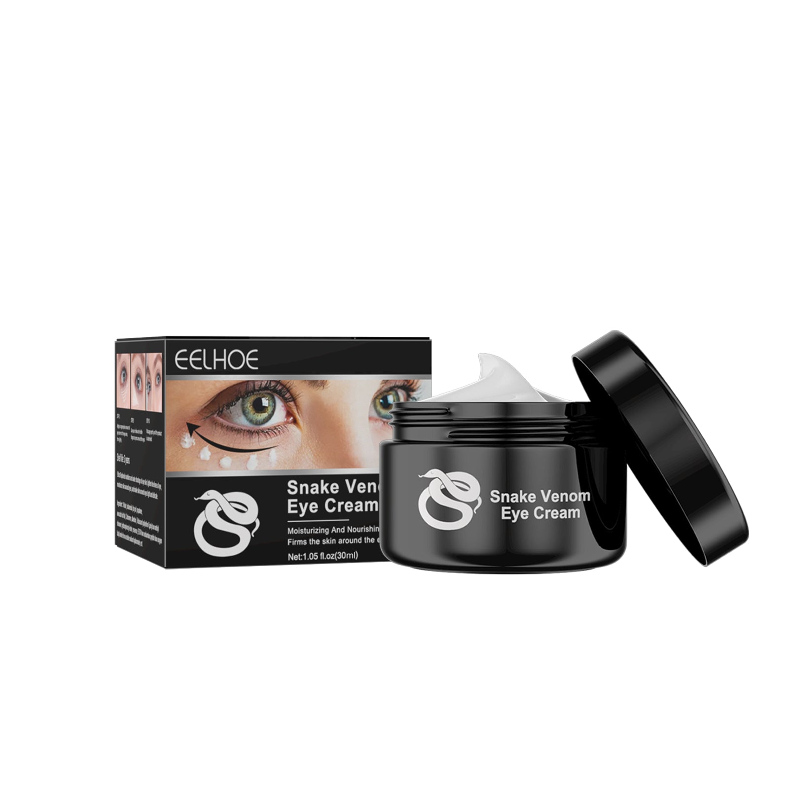 Snake Venom Eye Cream, Firming Eye Bags Hydrating And Reducing Fine Lines Eye Care Eye Cream - Korvel