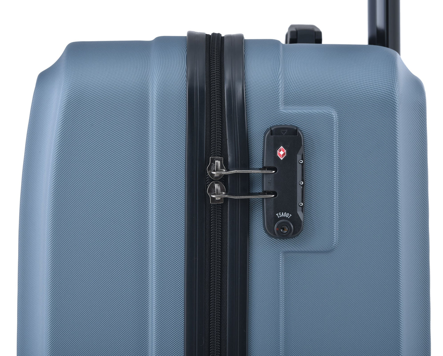 3 Piece Lightweight Luggage Set with Spinner Wheels - Blue