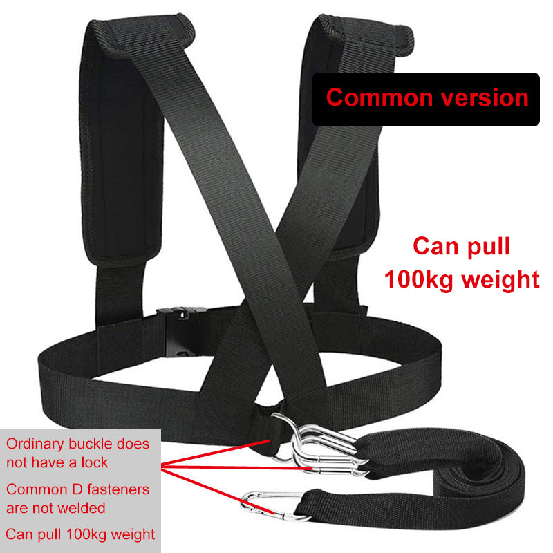 Running Exercise Workout Expander Fitness Band Resistance Bands Weight Bearing Shoulder Strap for Speed Training - Korvel
