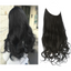 One-piece women's hair extension piece with abundant hair volume U-shaped fishing line invisible and natural long curly hair - Korvel