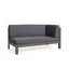 BRAVA X-BACK RIGHT CORNER BENCH, DARK GREY - Korvel