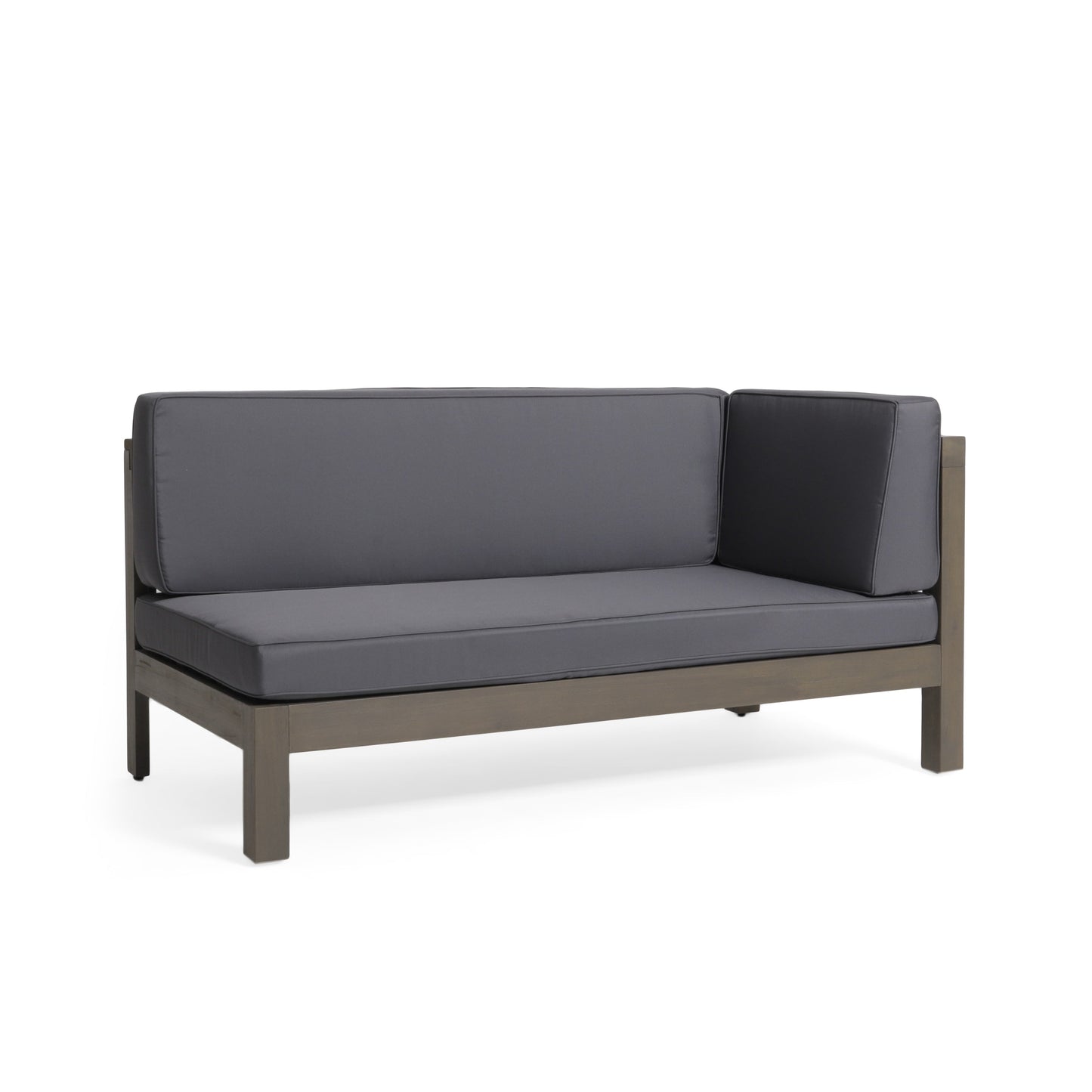 BRAVA X-BACK RIGHT CORNER BENCH, DARK GREY - Korvel
