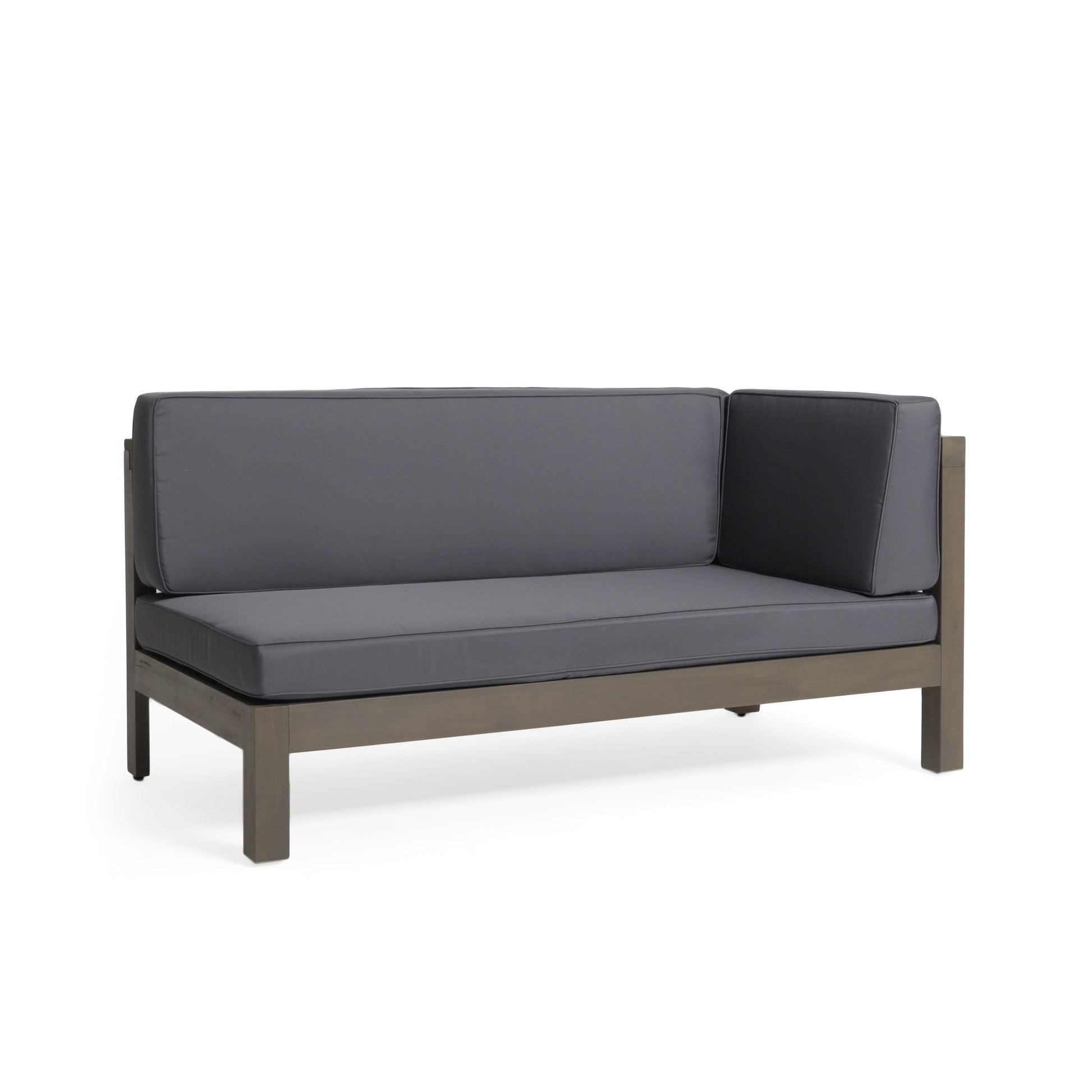 BRAVA X-BACK RIGHT CORNER BENCH, DARK GREY - Korvel