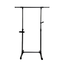 Heavy-Duty Rolling Clothes Hanger with Wheels - Black