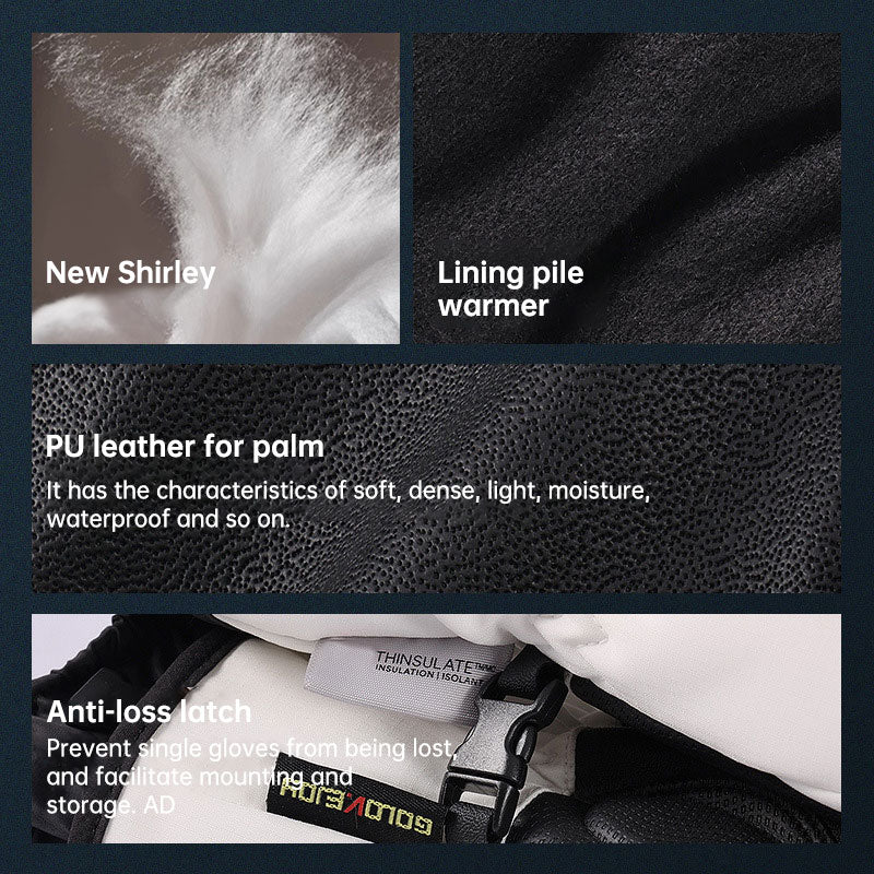 Premium Waterproof Winter Ski Gloves with Touch Screen Capability