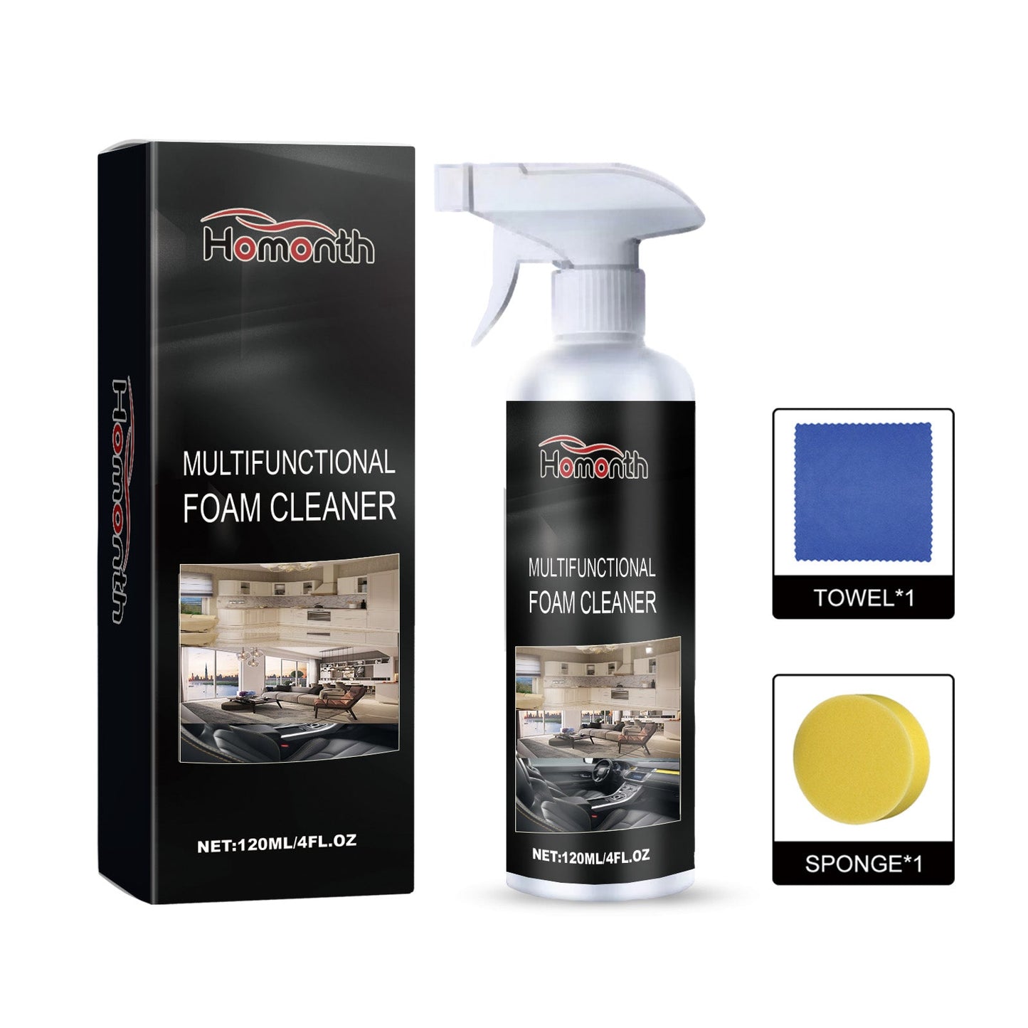 Premium Multifunctional Glass Foam Remover for Vehicles