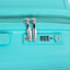Expandable Hardshell Suitcase Double Spinner Wheels PP Luggage Sets Lightweight Durable 3-Piece Set (20/24/28) , Lake Blue - Korvel